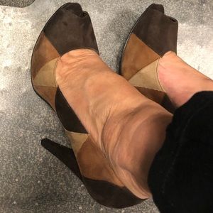 ENZO ANGOLINI SUEDE SHOES BROWN CAMEL BEIGE